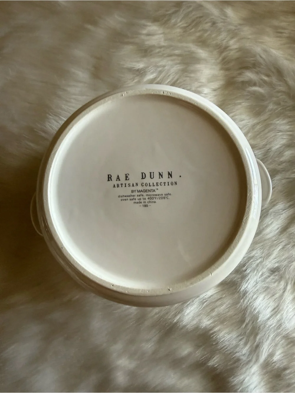 Rae Dunn White Soufflé Ceramic Baking Dish